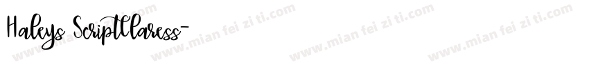Haleys ScriptClaress字体转换